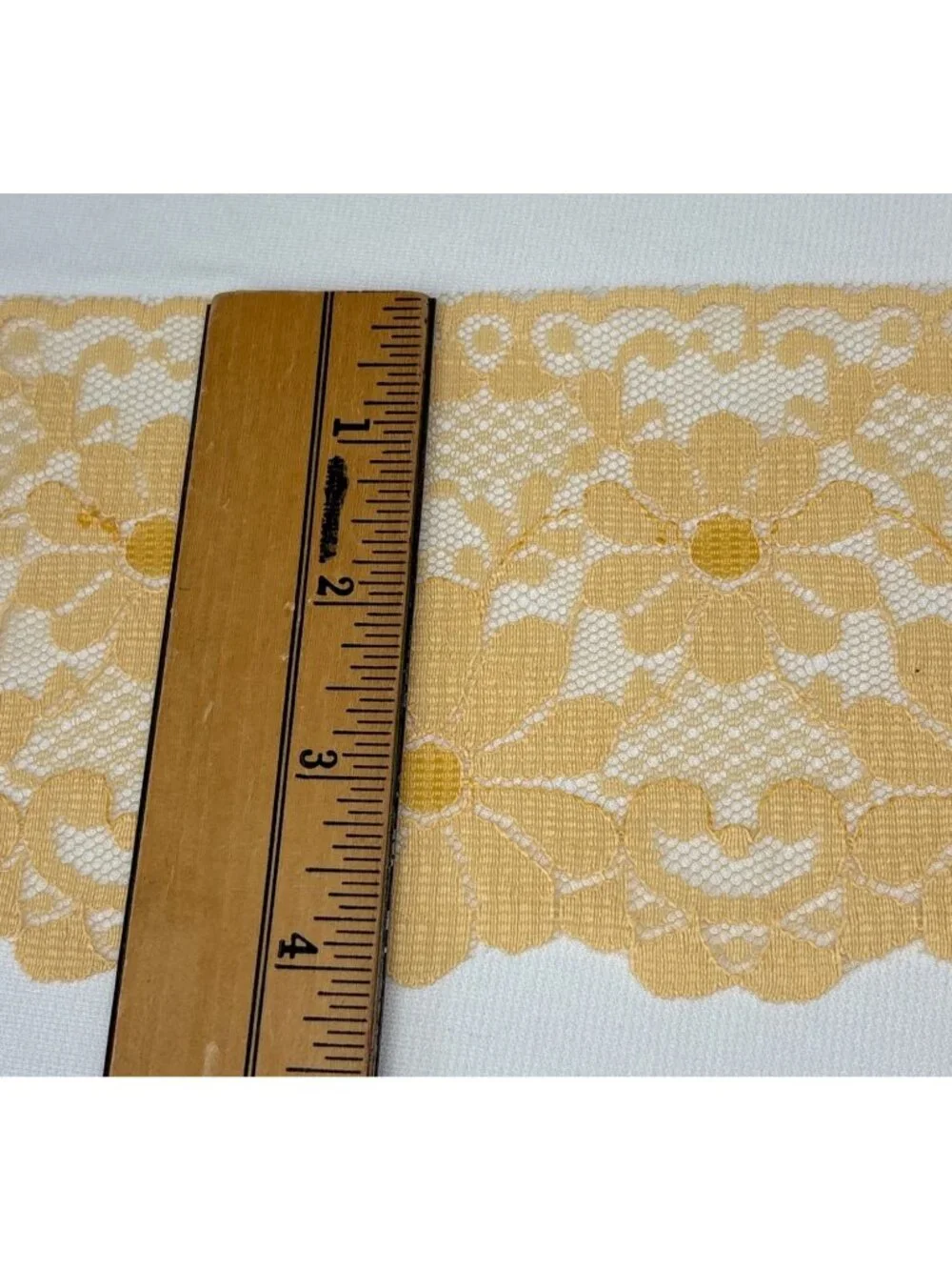 Yellow Floral Lace Trim 4